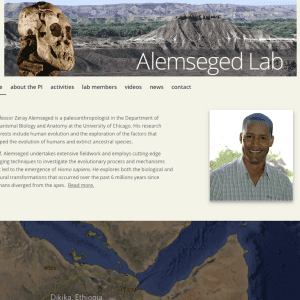 Alemseged Lab homepage
